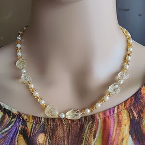 Lovely Beaded Necklace & Earring Set